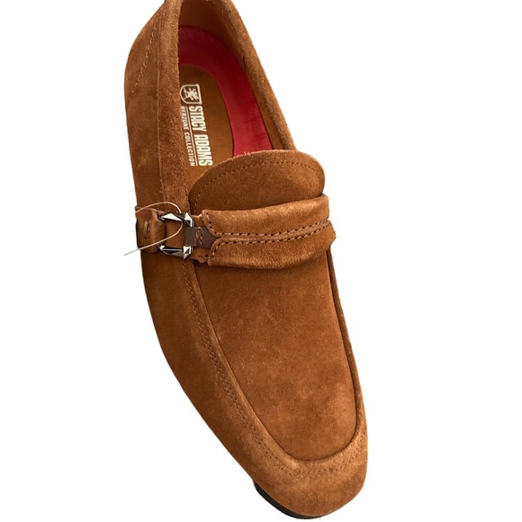 Stacy Adams TQUILLAN Moc Toe Slip-On, Sz 7M Suede, Ornament Detail Loafers Shoes - Picture 6 of 6